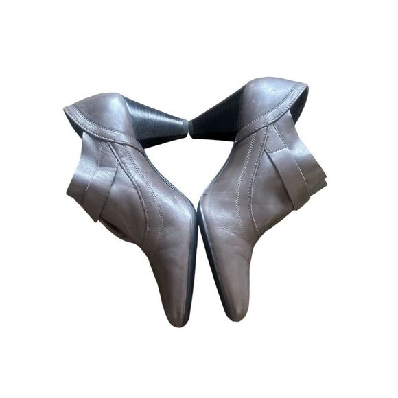 The Flexx Gray Leather Ankle Shoes Size 9 - Picture 6 of 9